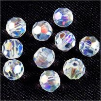 Perles à FACETTES 4mm en Cristal Transparent
