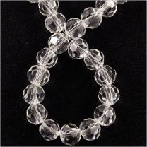 Perles à FACETTES 4mm en Cristal Transparent